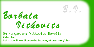 borbala vitkovits business card